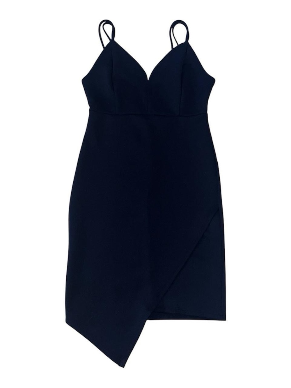 Y2K Navy blue bodycon dress.